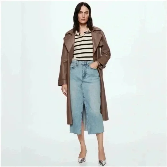 Mango anais denim skirt 2xl - Picture 1 of 5